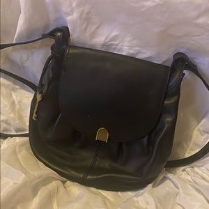 Black Fossil Crossbody